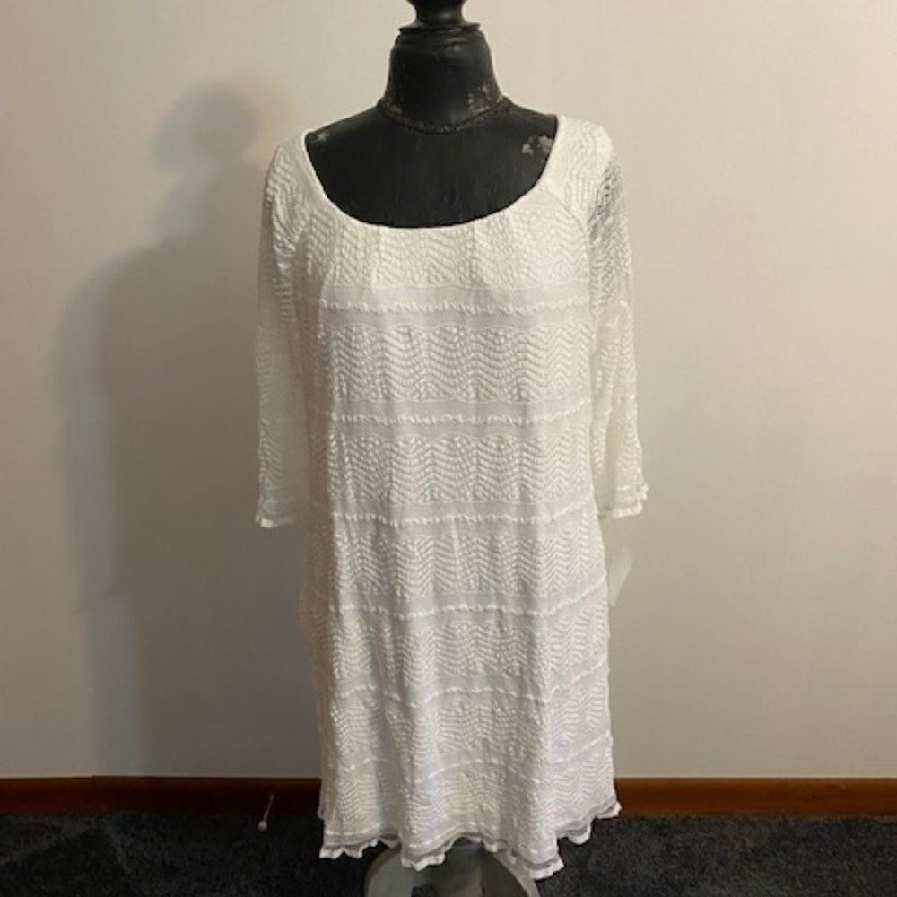 Chris McLaughlin White lace dress, size 16